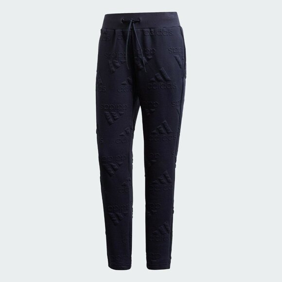 adidas AEROREADY Jacquard Allover Logo Sweatpants - Picture 5 of 10